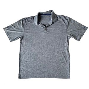 Nike Golf Gray Polo Short Sleeve T-Shirt Dri-Fit